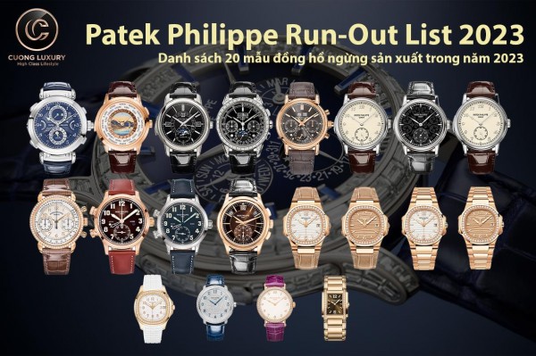 Patek Philippe công bố danh sách 20 mẫu đồng hồ ngừng sản xuất trong năm 2023